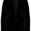 Saint Laurent single-breasted velvet blazer