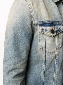 Saint Laurent stonewashed-effect denim jacket