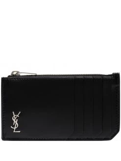Saint Laurent Monogram-plaque cardholder