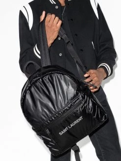 Saint Laurent Nuxx Ripstop logo-print backpack