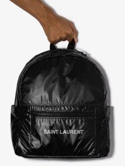 Saint Laurent Nuxx Ripstop logo-print backpack