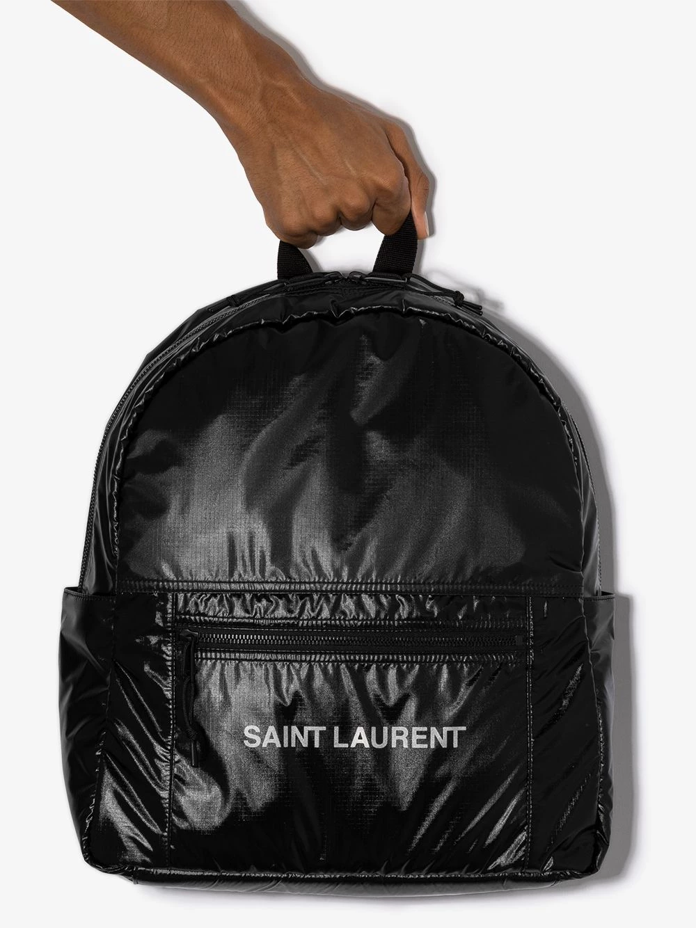 Saint Laurent Nuxx Ripstop logo-print backpack