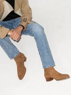 Saint Laurent Wyatt suede boots