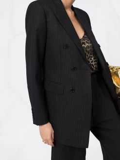 Saint Laurent double-breasted pinstriped blazer