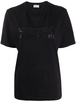 Saint Laurent tonal logo-print T-shirt