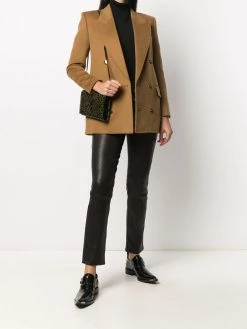 Saint Laurent double-breasted long blazer