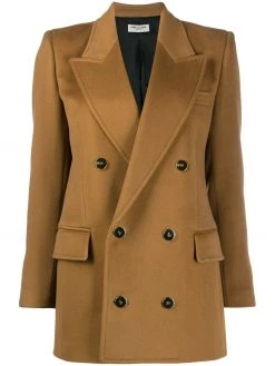 Saint Laurent double-breasted long blazer