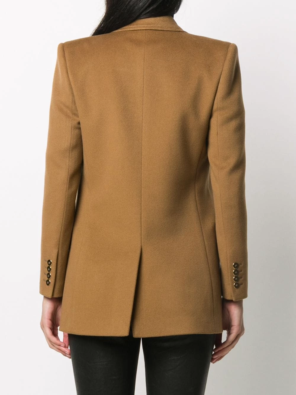 Saint Laurent double-breasted long blazer