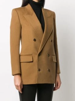 Saint Laurent double-breasted long blazer