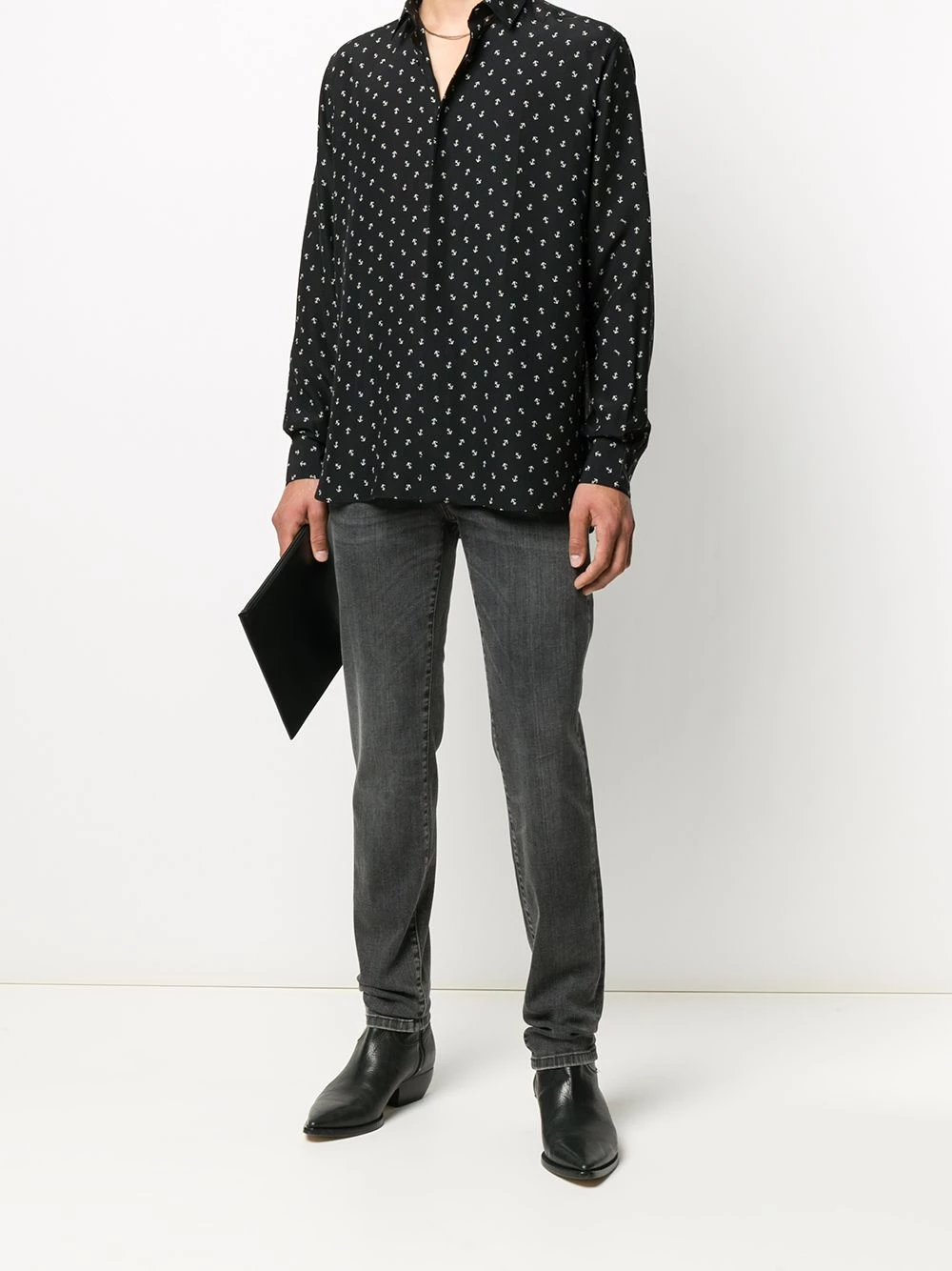 Saint Laurent anchor print shirt