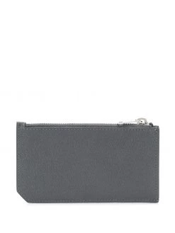 Saint Laurent zip-fastened leather cardholder