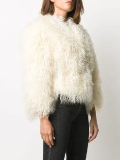 Saint Laurent oversized shearling jacket