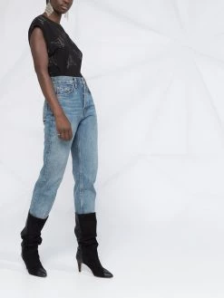 Saint Laurent heart print tank top