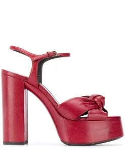 Saint Laurent Bianca knot-detail 125mm sandals