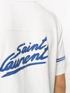 Saint Laurent fifties signature print destroyed T-shirt