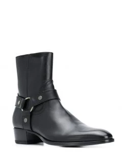 Saint Laurent leather ankle boots