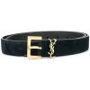 Saint Laurent logo plaque belt