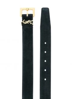 Saint Laurent logo plaque belt
