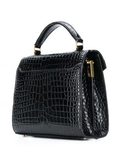 Saint Laurent Cassandra croco-embossed shoulder bag