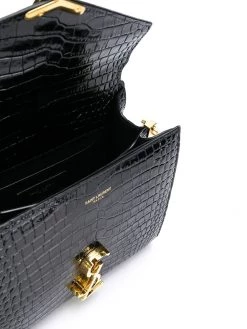 Saint Laurent Cassandra croco-embossed shoulder bag