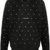 Saint Laurent logo-print eyelet-embellished sweatshirt