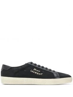 Saint Laurent logo-print low-top sneakers