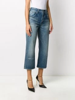 Saint Laurent cropped straight-leg jeans