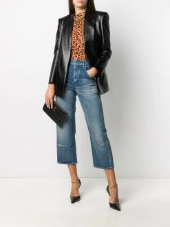 Saint Laurent cropped straight-leg jeans