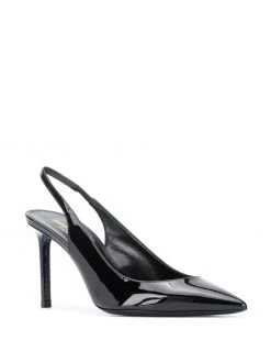 Saint Laurent pointed-toe slingback pumps