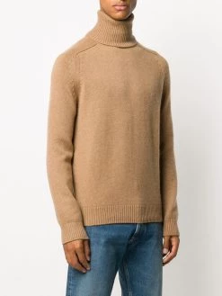 Saint Laurent roll-neck raglan-sleeve jumper