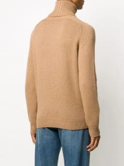 Saint Laurent roll-neck raglan-sleeve jumper
