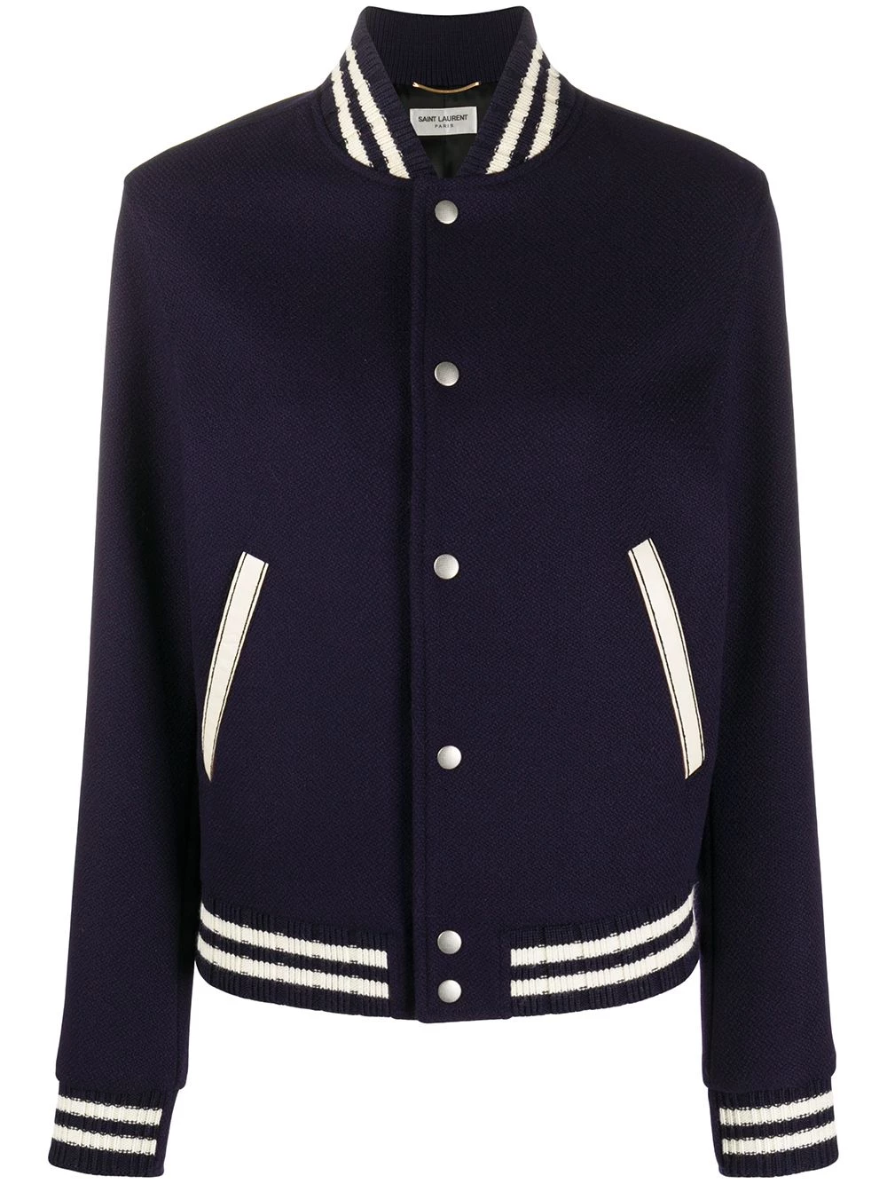 Saint Laurent logo-print bomber jacket