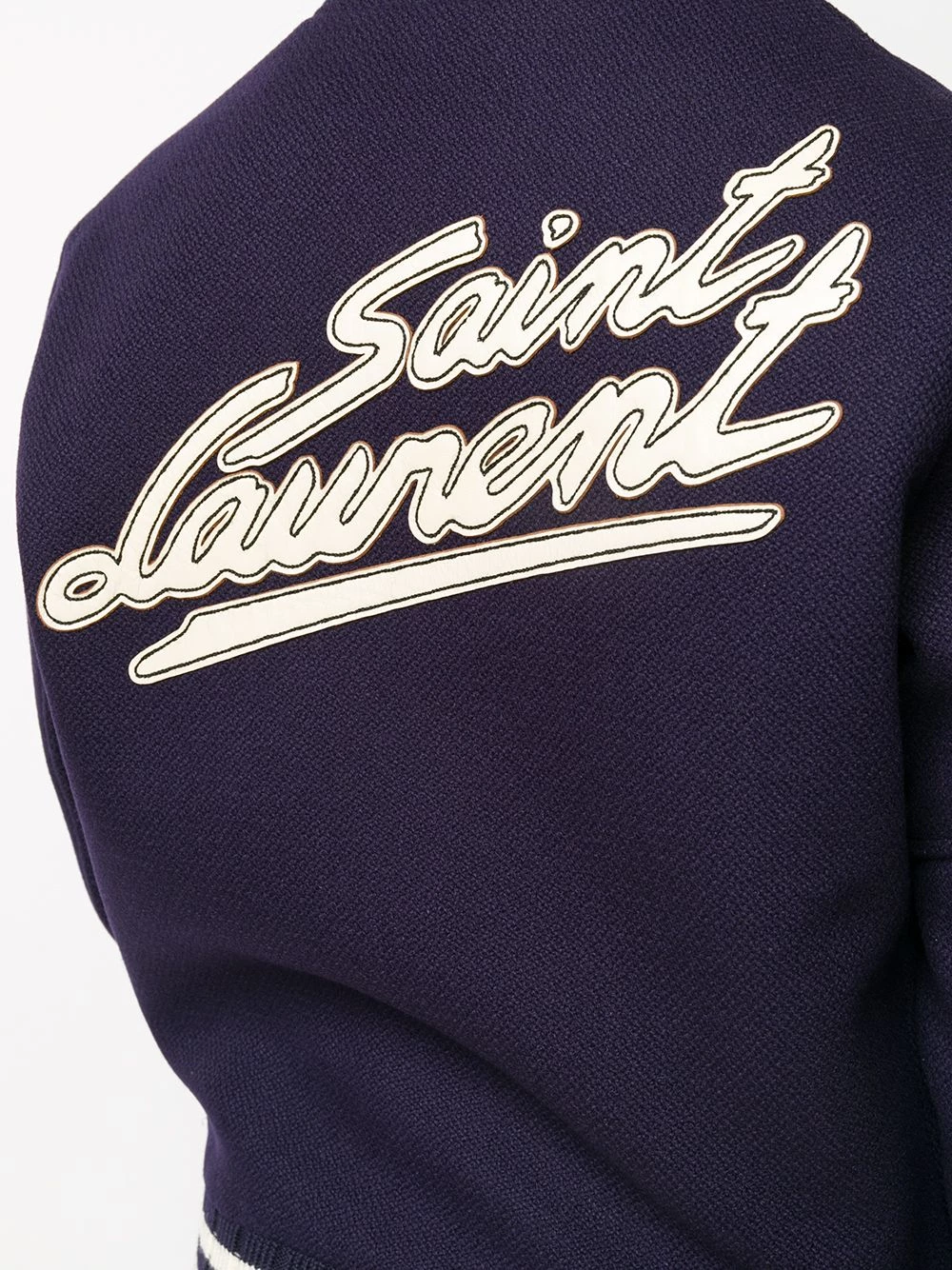 Saint Laurent logo-print bomber jacket
