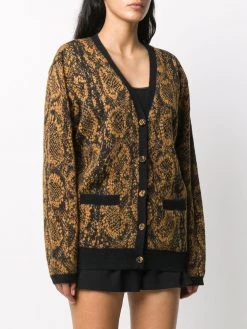 Saint Laurent snake print cardigan