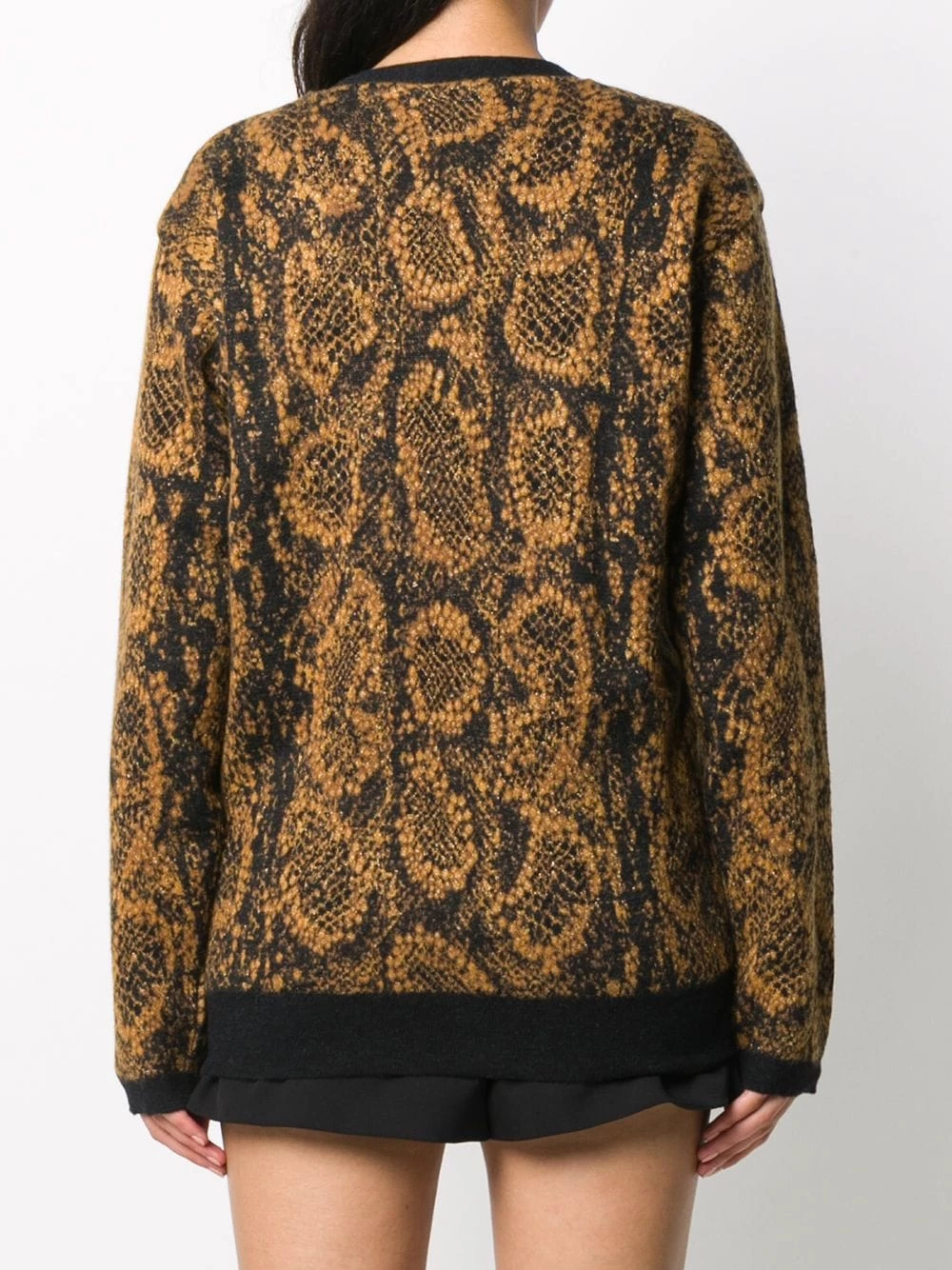 Saint Laurent snake print cardigan