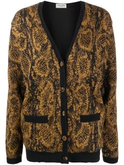 Saint Laurent snake print cardigan