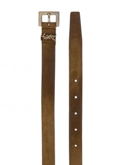 Saint Laurent monogram plaque belt