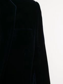 Saint Laurent velvet single button blazer