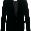 Saint Laurent velvet single button blazer