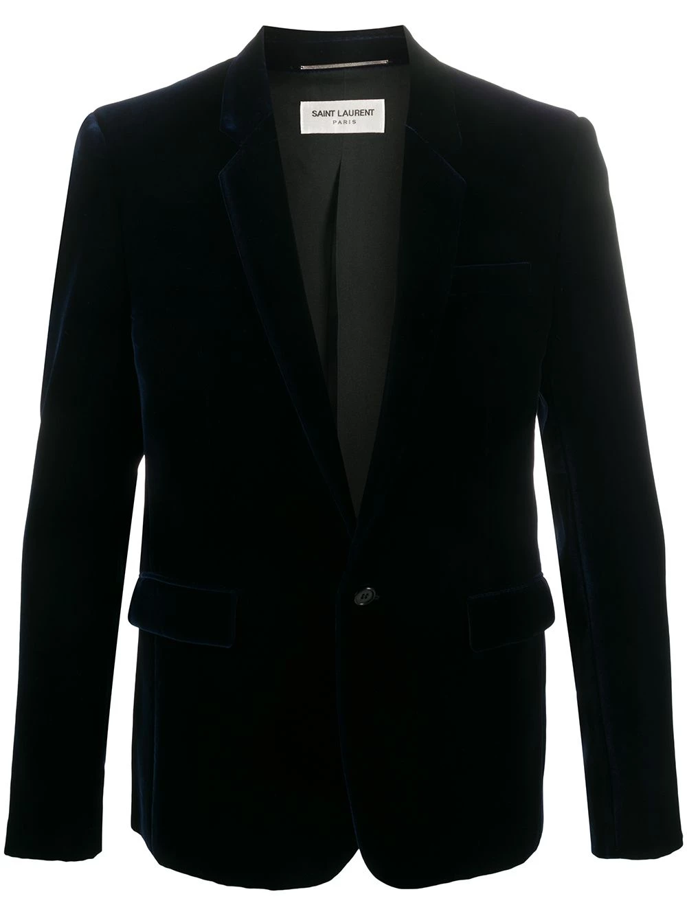 Saint Laurent velvet single button blazer