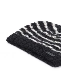Saint Laurent striped beanie hat