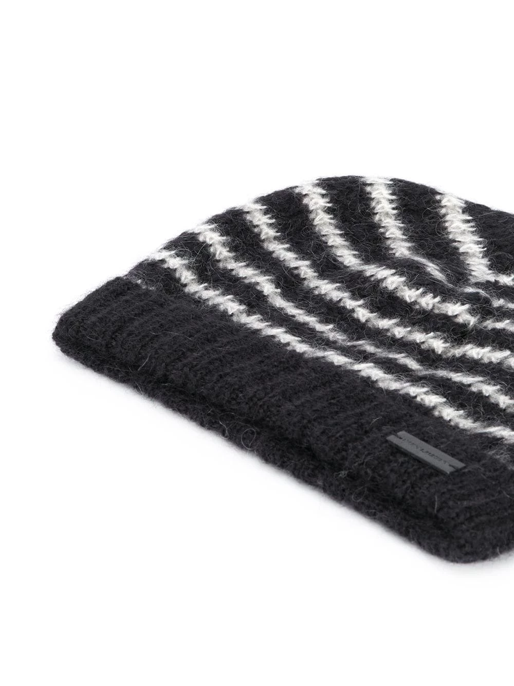 Saint Laurent striped beanie hat
