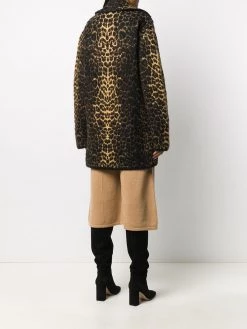 Saint Laurent leopard print coat