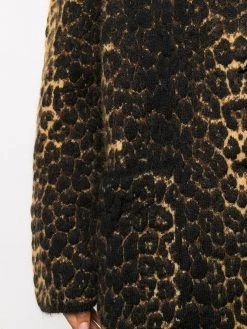Saint Laurent leopard print coat
