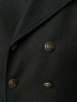 Saint Laurent double-breasted short peacoat