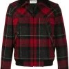 Saint Laurent zip-up tartan-print jacket