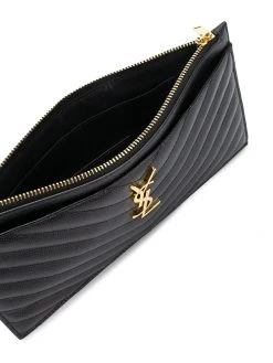 Saint Laurent monogram chain quilted clutch