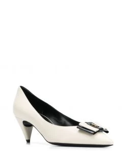 Saint Laurent logo plaque pumps