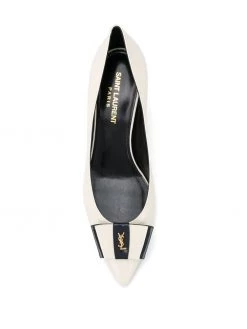 Saint Laurent logo plaque pumps