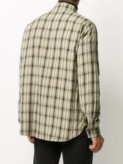 Saint Laurent plaid long-sleeve shirt